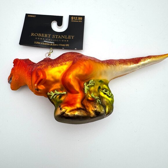 Robert Stanley Home Collection Dinosaur Christmas Ornament 3.25" x 6.625" - Picture 2 of 8